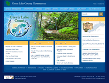 Tablet Screenshot of co.green-lake.wi.us